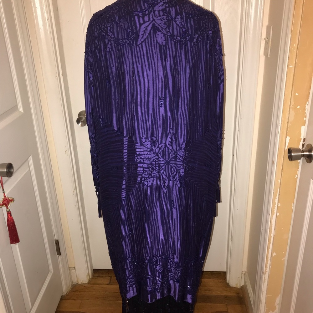 Elegant Crystal Beaded Duster